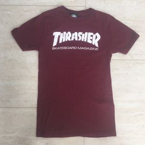 Thrasher Skate Magazine Burgundy Fit T-Shirt